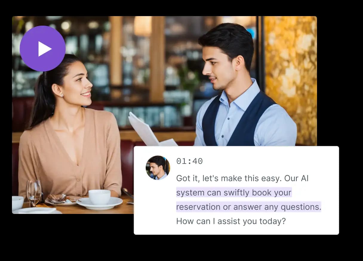 Handle reservations and queries with AI